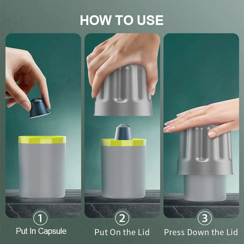 1 шт. алюминиевая коробка для утилизации кофейных капсул