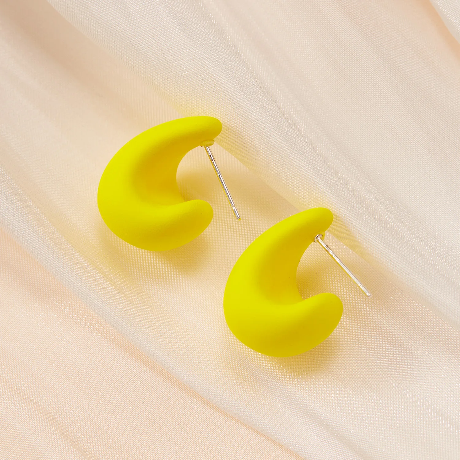 Классические серьги-гвоздики для женщин акриловые серьги ярких цветов синего и