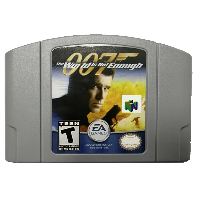 

Игровые карты серии 007 «Мир недостаточно» N64, американская версия, японские Мультяшные карты, бутиковые игрушки и подарки