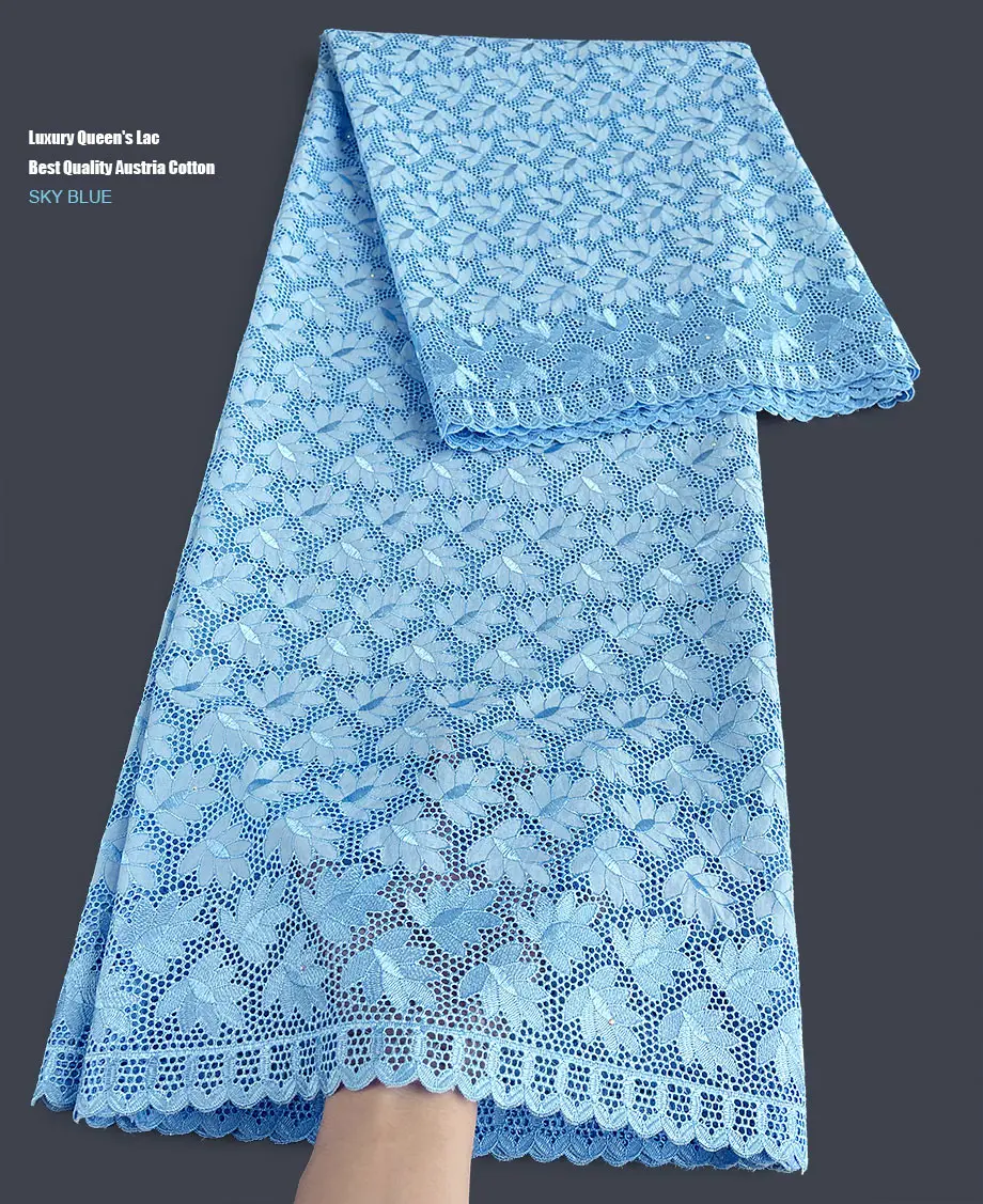 Роскошная прозрачная австрийская хлопковая кружевная вышивка африканская