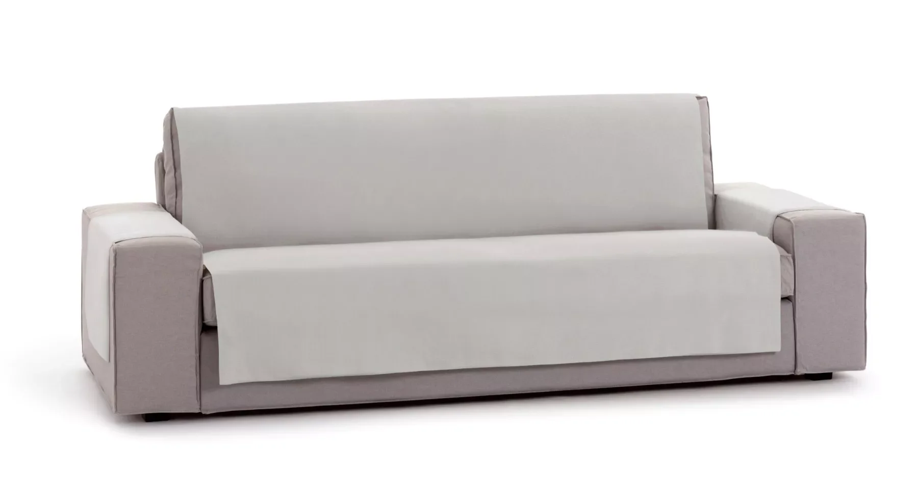 

Practical lift sofa cover | Color - Beige, squares-2 seater