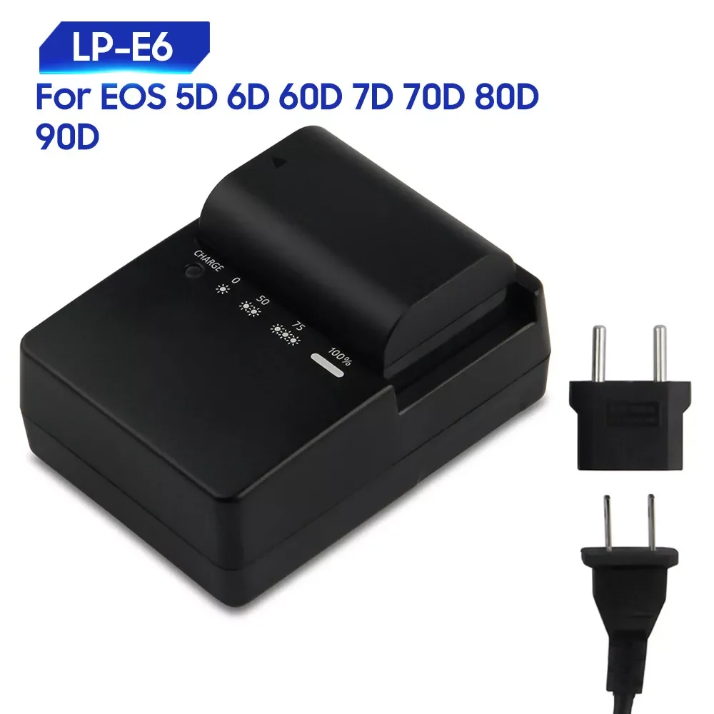 

Новый Сменный аккумулятор для EOS 6D 90D 5D3 5D4 7D Mark II 60D 7D2 70D 80D LP-E6 LPE6N оригинальная мАч