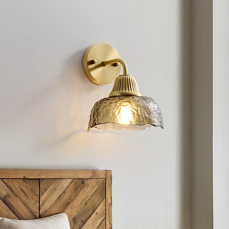 

Роскошный прикроватный настенный светильник для кабинета, спальни, креативный индивидуальный фон для входа, балкона, гостиной, настенный стеклянный настенный светильник для коридора