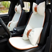 car seat cushion driver seat cushion auto cute bow waist pillow headrest neck rest cushion car pad seat cover