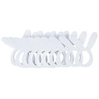 Пасхальное бумажное кольцо для салфеток, белое деревянное украшение для стола в виде кролика из мультфильма сделай сам на Пасху, праздник, день рождения вечерние вечеринку, украшение для дома