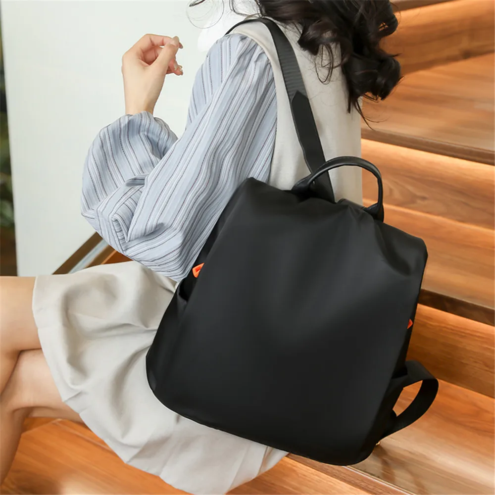 Модные женские вместительные водонепроницаемые нейлоновые рюкзаки для колледжа