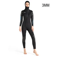 3mm women neoprene scuba swimming surfing kayaking diving equipment hooded full body snorkeling water sports keep warm wetsuits