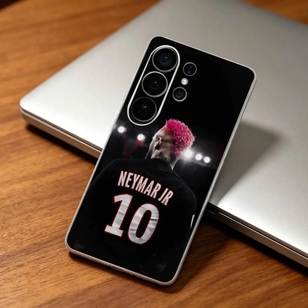 Прозрачный чехол для телефона Showman N-Neymar Jr для Samsung S25, S24, S21, S22, S20, S10, S9 Ultra, Plus, FE, Lite (art.: 3920dbc206c9c) - 3920dbc206c9c