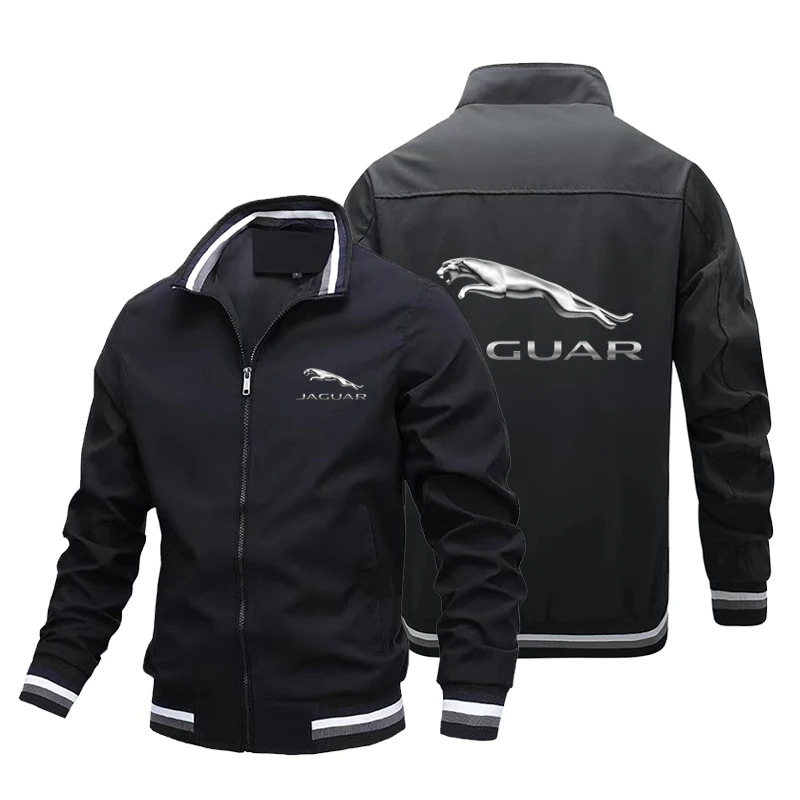 

Мужская мотоциклетная гоночная куртка, куртка с принтом логотипа Jaguar, модная куртка-бомбер, ветровка, куртка большого размера для мотокросс...