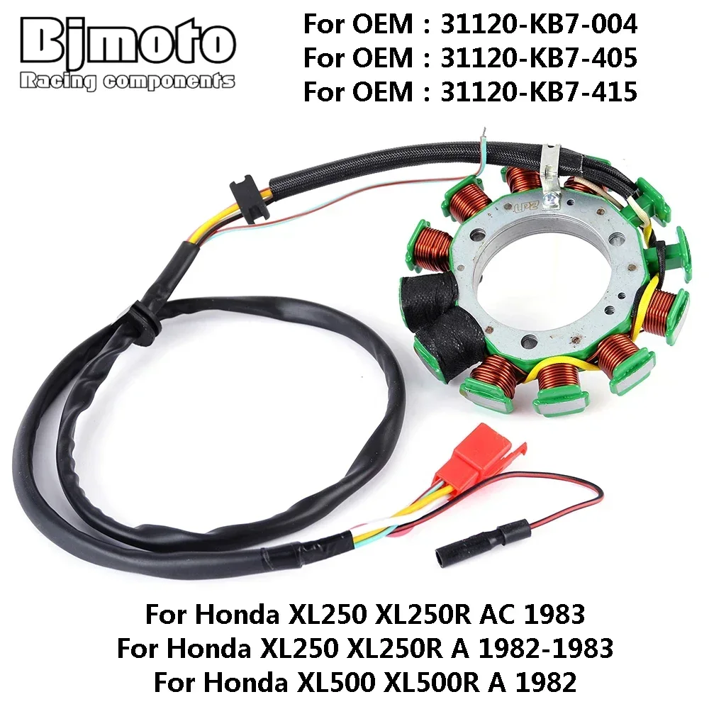 Катушка статора мотоцикла для Honda XL250 XL250R A 1982-1983 31120-KB7-004 31120-KB7-405 31120-KB7-415 XL500 XL500R 1982