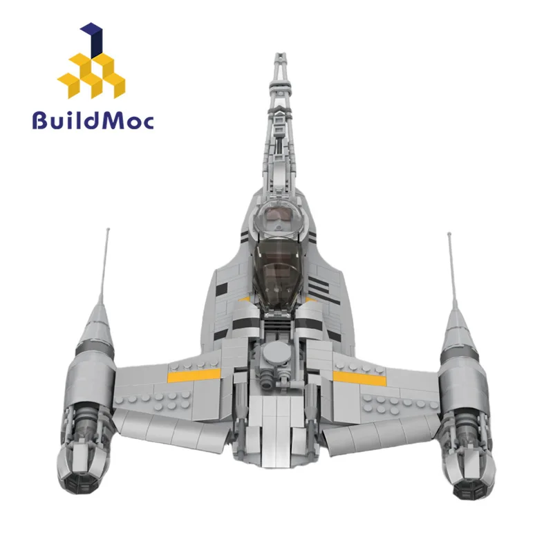 

Конструктор MOC Space Wars N-1 Fighter, набор строительных блоков для Naboo, боевой самолет, кирпичи, модели игрушек для детей, подарок на день рождения