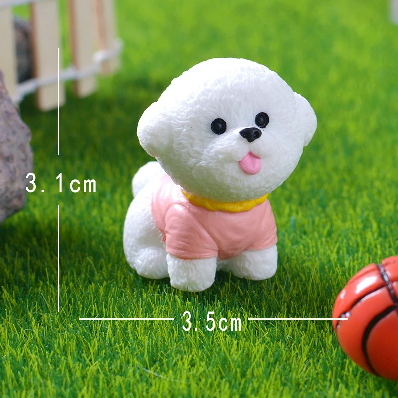 Миниатюрная фигурка собаки из полимера