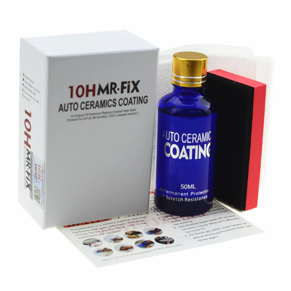 

Керамическое покрытие 10H, полировальный воск, супер гидрофобная краска, уход, долговечность, антикоррозийное покрытие, Кристальное жидкое п...