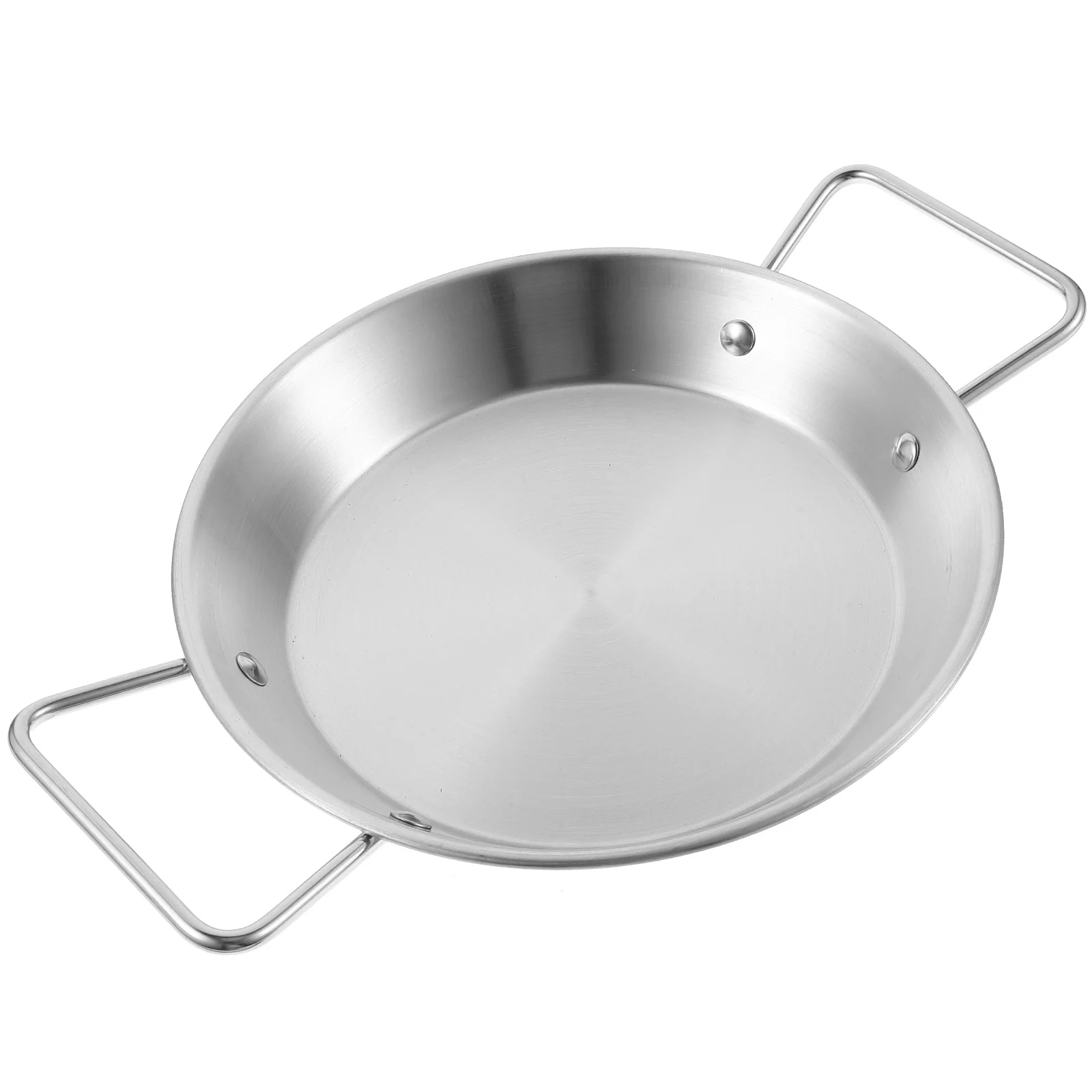 

Pan Wok Grilling Pizza Serving Baking Kitchen Griddle Cooking Food Plates Tray Pizzas Seafood Sauce Stainless Metal Steel Plate