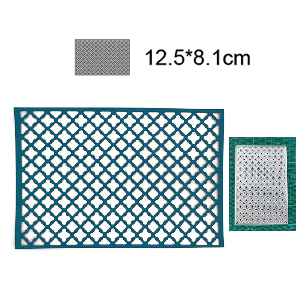 

Square Openwork background Metal Cutting Dies Decorative Scrapbooking Paper Craft Knife Blade Punch Art Embossing
