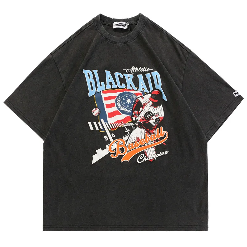 

Men Oversized T-Shirt Hip Hop Streetwear Letter Graphic Print T-Shirts Harajuku Vintage Summer Casual Short Sleeve Tops Tees