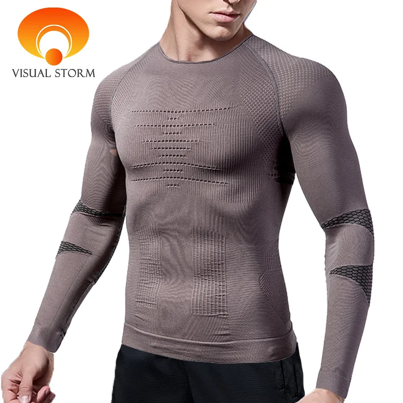Professional Man Running Tank Top Slim Quick Dry Fitness Elastic Male Body Shaper Compression Shirts Cycling Vest Waist Trainer