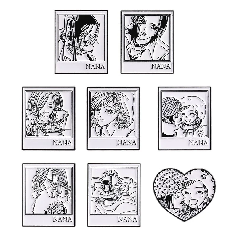 NANA животные эмалированные броши на булавке цветок в студенческом стиле значок с