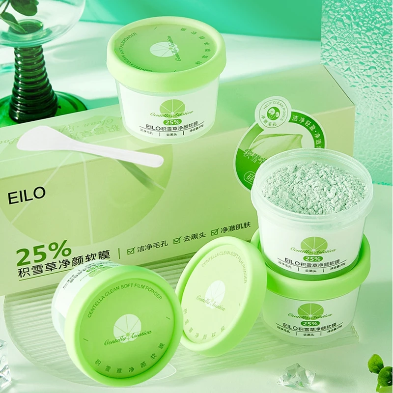 

20G*3 Centella Asiatica Facial Mask Powder Hydrating Moisturizing Deep Cleaning Remove Blackheads Face Skin Care Beauty SPA