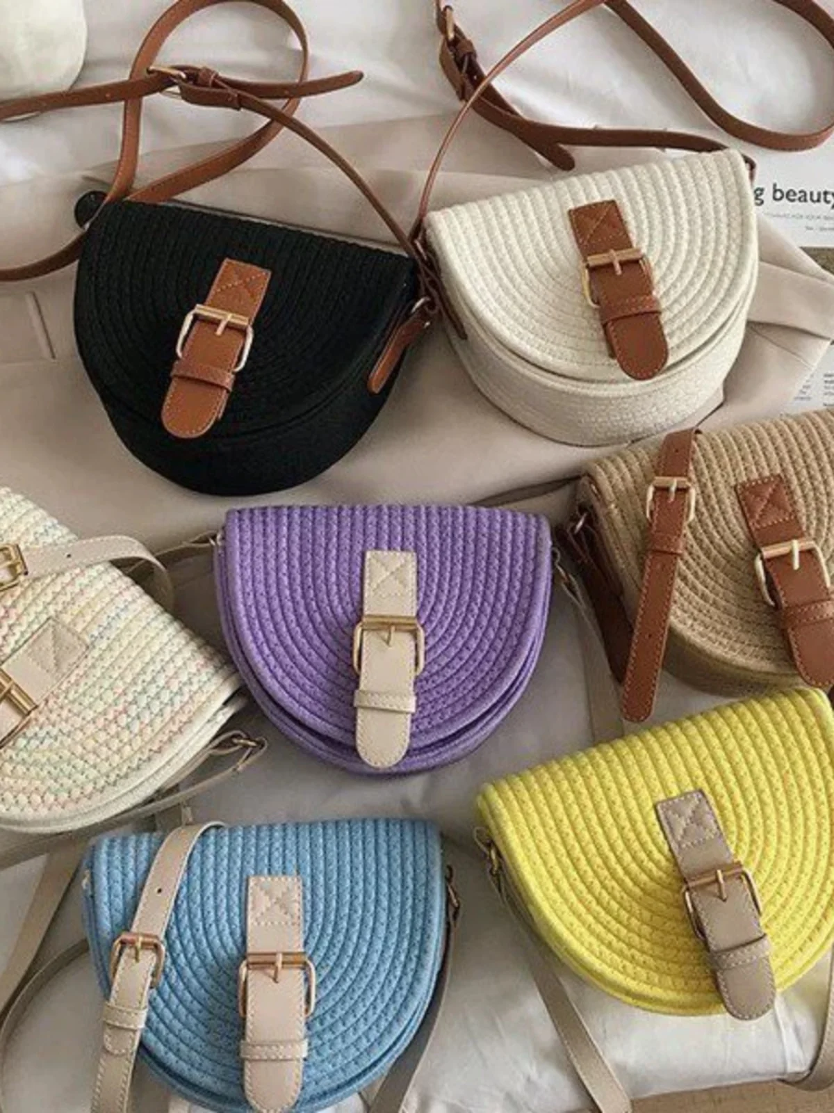 Новая летняя седельная сумка ручной работы милая женская на плечо трендовая