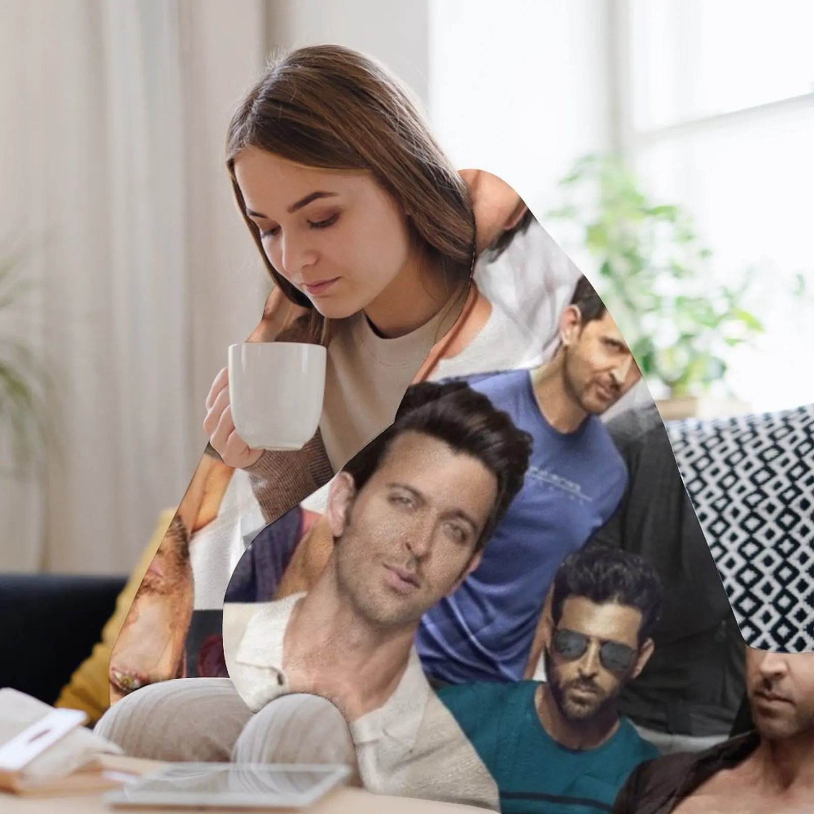 Кристотик Рошан фотоколлаж пледы среда персонализированные подарочные одеяла