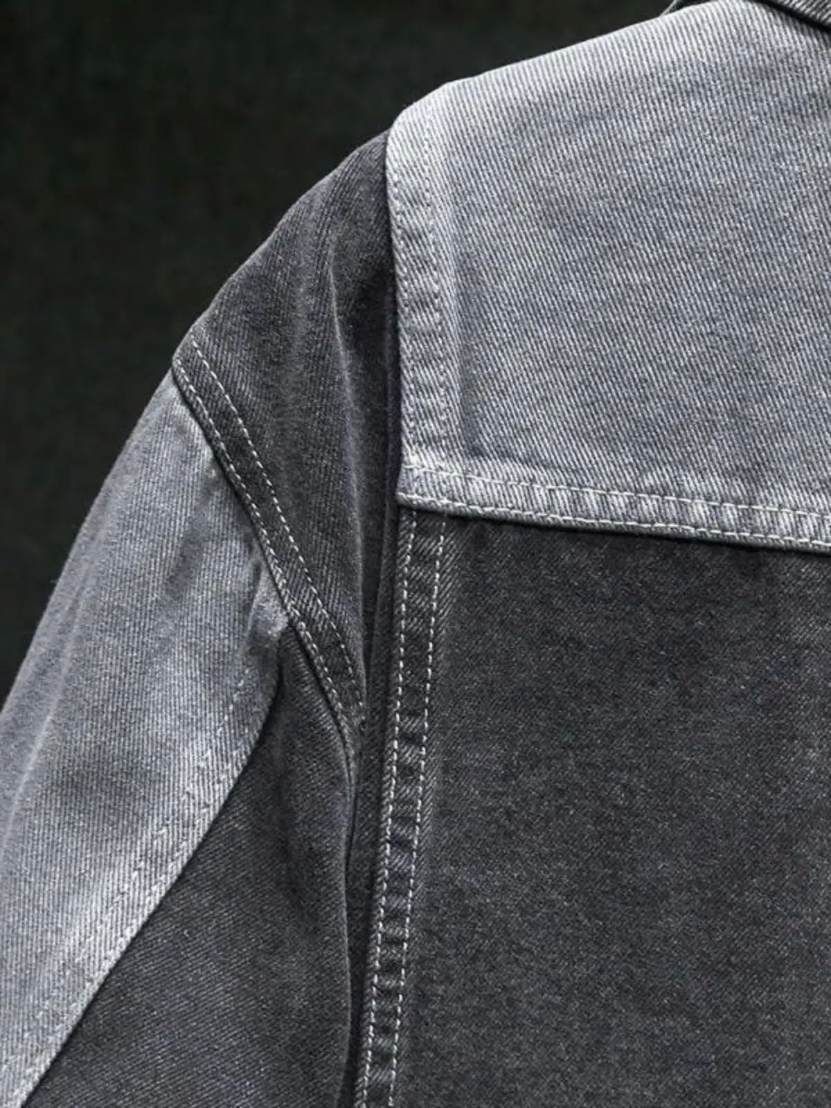 Handsome Spring Top Cargo and Autumn plus Size Plus size Retro Loose Korean Casual Jacket Denim coat Men