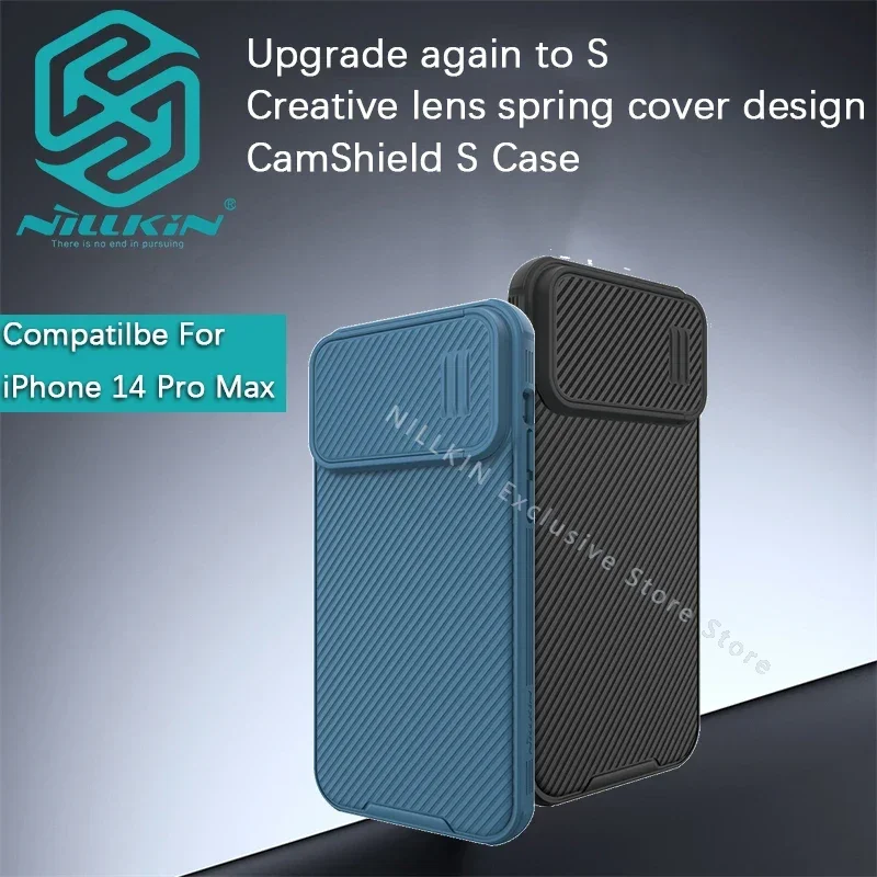Чехол Nillkin для iPhone 14 Pro Max Camshield S раздвижная крышка с объективом весенний чехол