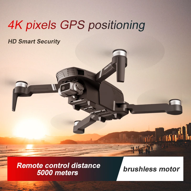 F4 Two-axis Gimbal 6K Brushless Motor Professional Remote Control Drone GPS Remote Control Folding Remote Control Quadcopter enlarge
