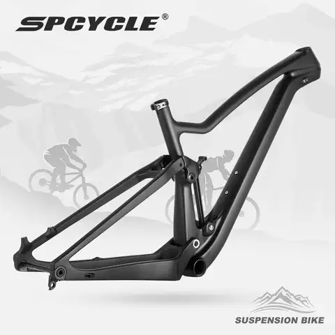 Углеродная полноразмерная подвесная рама Spcycle 29er 29, легкие рамы для горного велосипеда XC, рама для горного велосипеда для пересеченной мест...