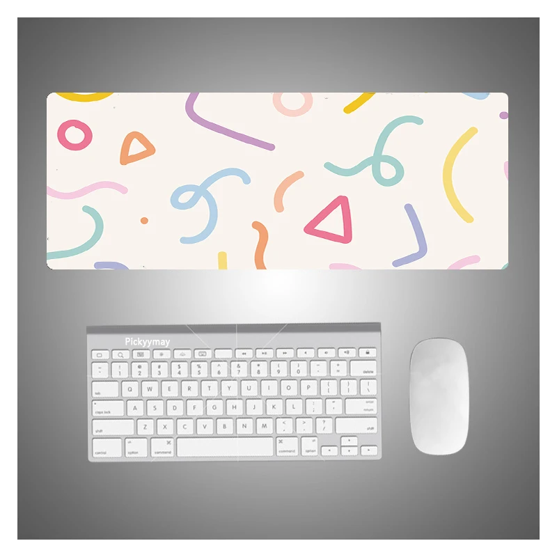

Creative Colored Line Art Pattern Gaming Accessories Small Mouse Pad Mice Pad Desk Pad Cushion for Laptop PC MacBook Mouse Pads