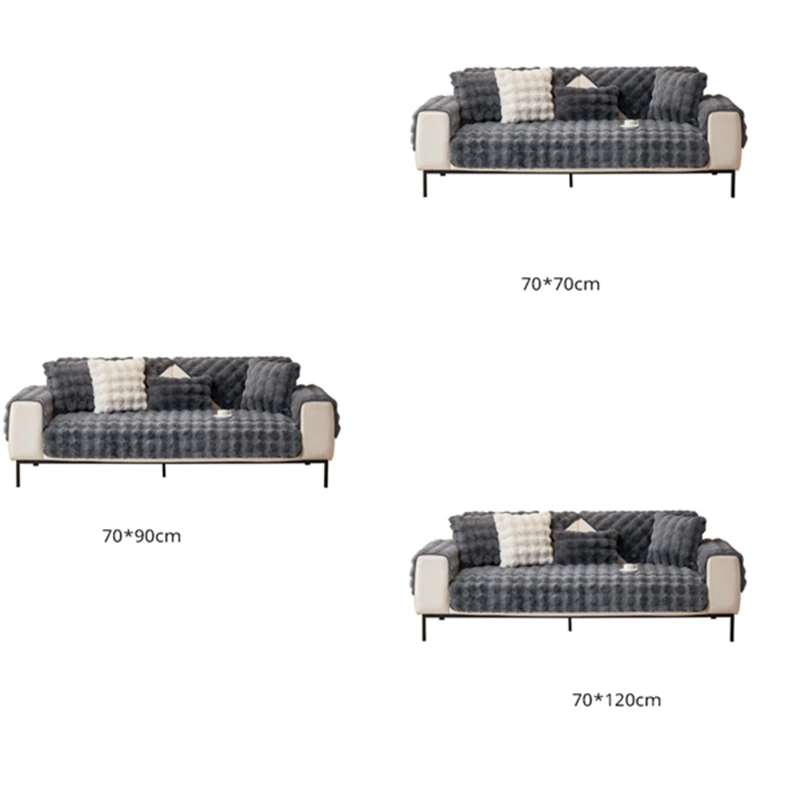 Супермягкое плюшевое полотенце для дивана зимнее теплое толстое чехол полное