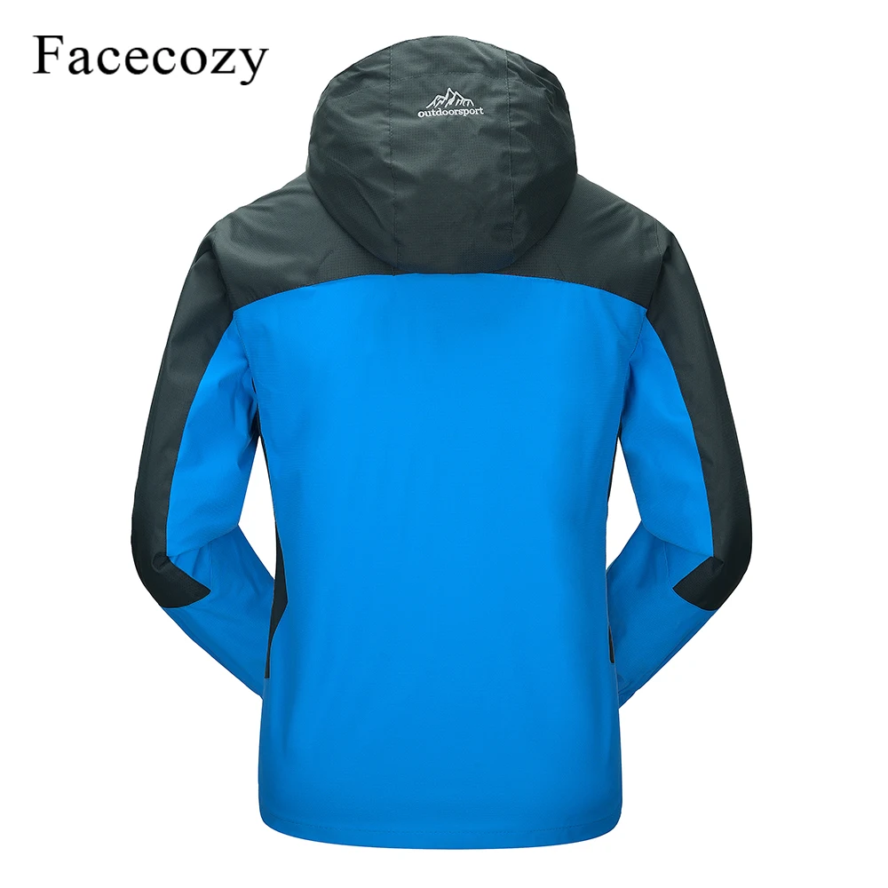 Фото Мужская и женская зимняя водонепроницаемая походная куртка Facecozy, спортивная одежда для альпинизма, походов, с капюшоном, кемпинга, охоты, ку... №2