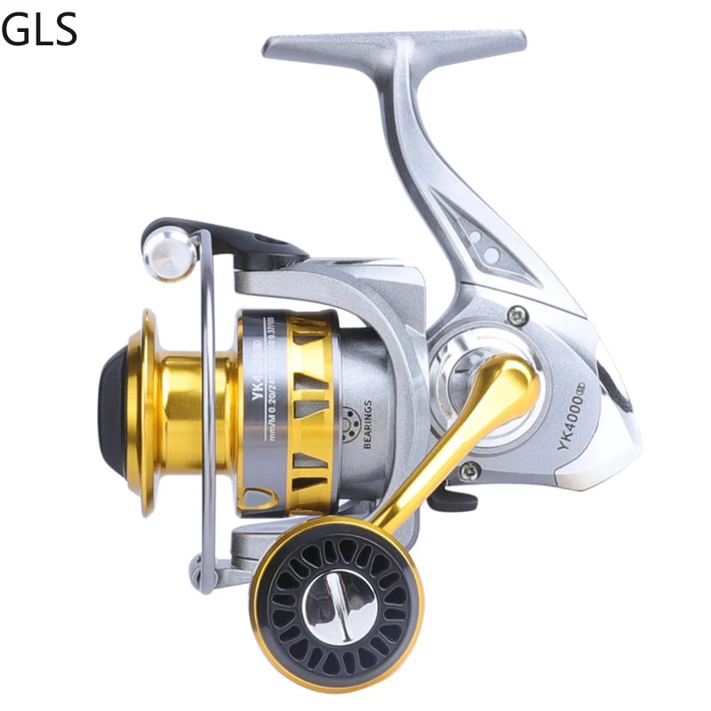 2022 New 1000-7000 YK-Series Large Capacity Spool Fishing Reel 5-10kg Max Drag Spinning Wheel Fishing Accessories