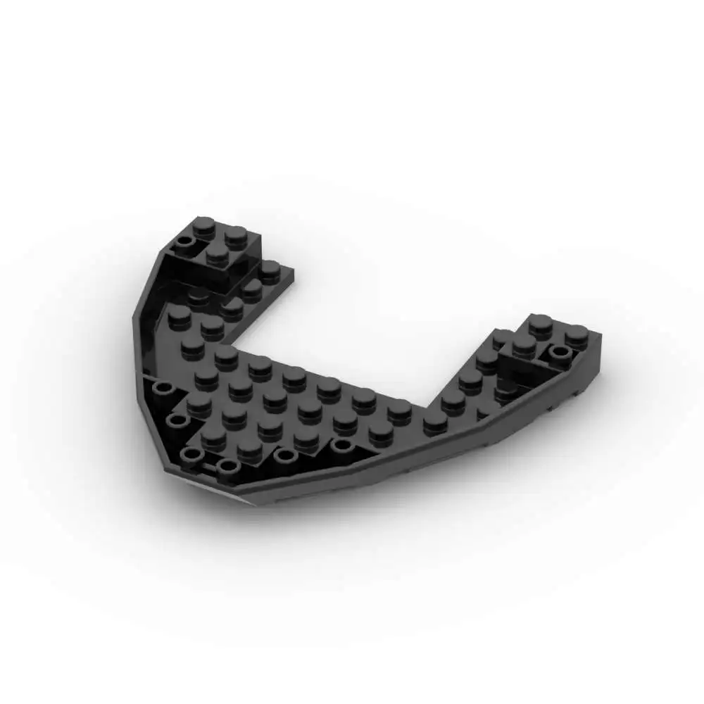 Фото MOC 1 шт. 47404 Носовая часть лодки 10x12x1, открытые строительные блоки, детали корабля, высокотехнологичные сборные игрушки, подарки для детей №3