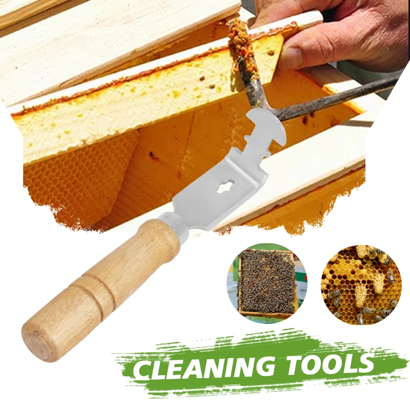 

Bee Hive Frame Honey Scraper Honey Harvest Collecting and Cleaning Beehive Beekeeping Equipment