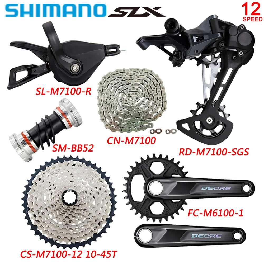 

Набор SHIMANO M7100, велосипедные переключатели передач для горных велосипедов M7100, детали для велосипедов