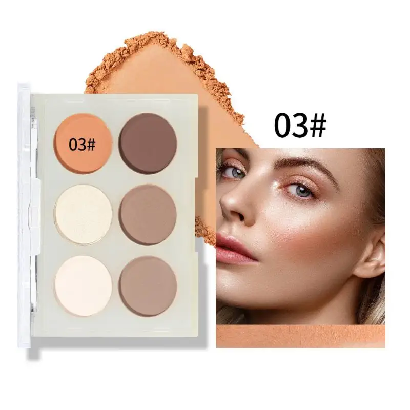 

Тени для век для лица, шесть цветов