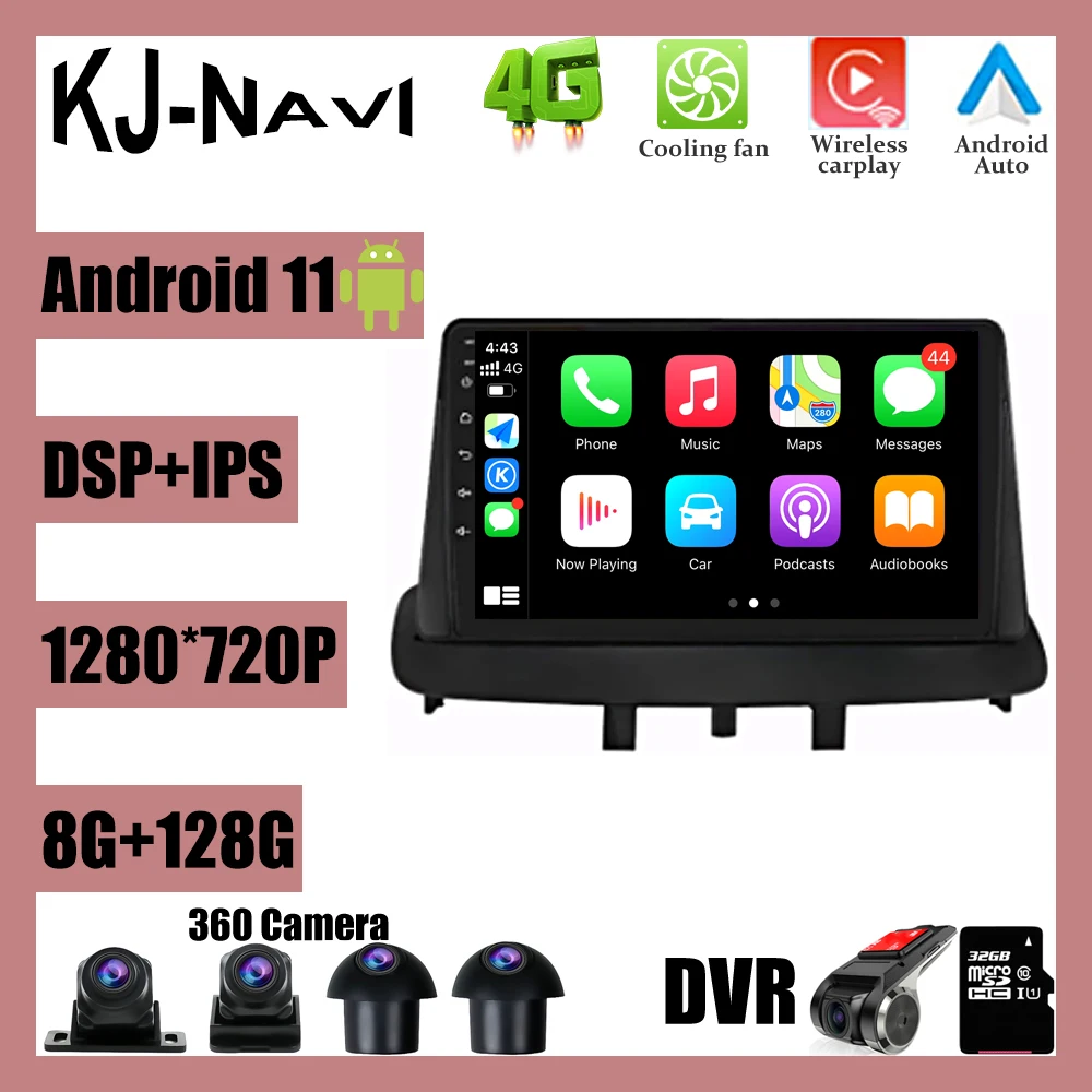 

Car Radio Stereo Touch Screen Android Autoradio For Renault Megane 3 2008 - 2014 GPS Navigation Multimedia Player Bluetooth 1din