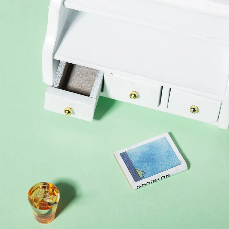 1/12 миниатюрная мебель для кукольного домика деревянный Туалет полка ванной шкаф