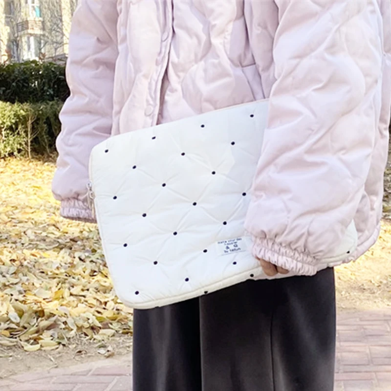 Большая вместительная сумка для ноутбука из мягкого нейлона милая женская