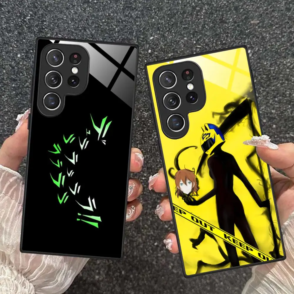 Фото Чехол для телефона Samsung Galaxy A56 55 54 53 52 51 36 35 34 23 16 15 5G с защитным стеклом, дизайн «Аниме Дурарара» №2