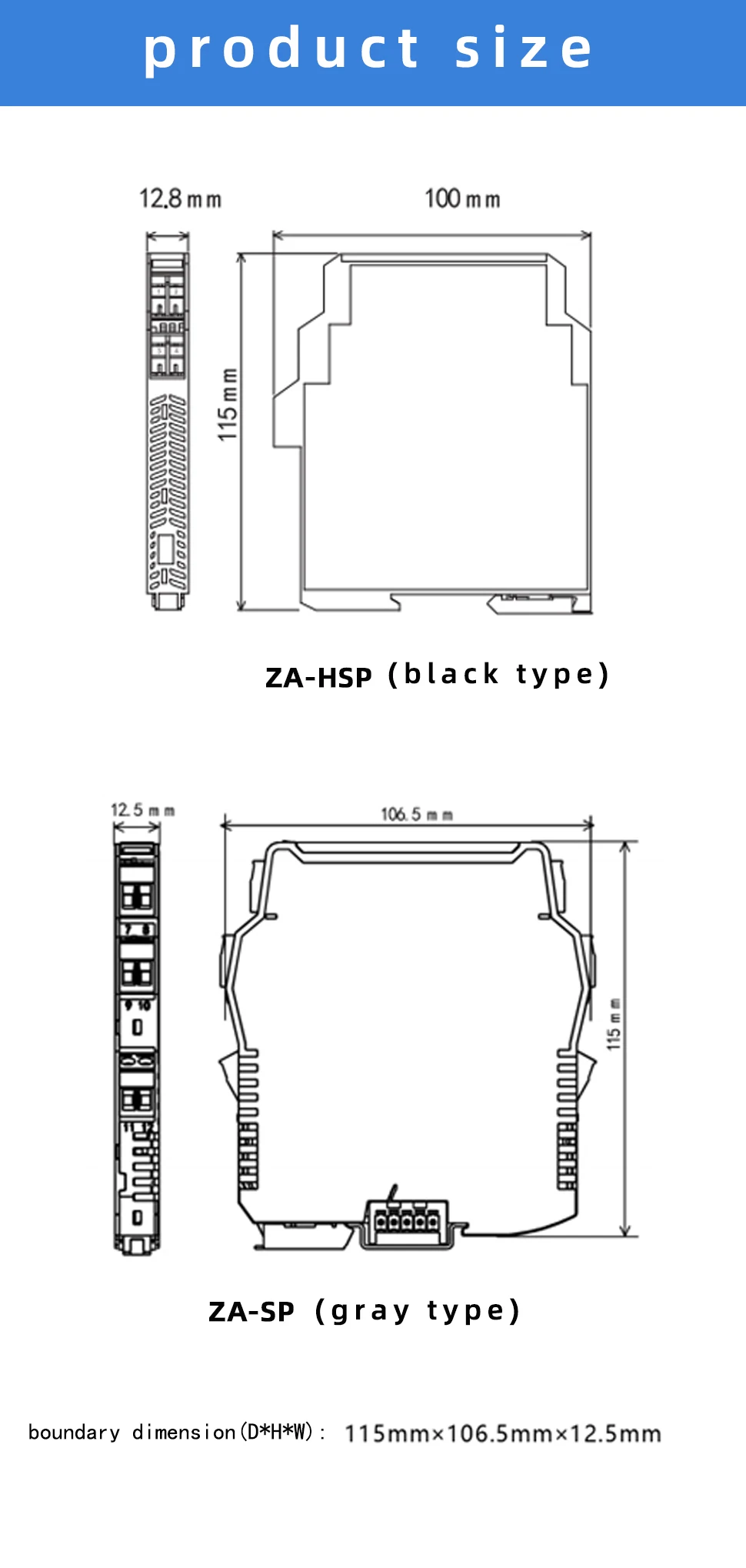 Интеллектуальный изолятор сигнала ZA-HSP 1 в выход 2 сепаратор с фотоэлектрической