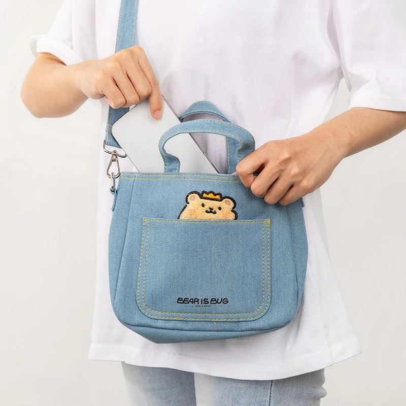 Сумка Miniso Bearisbug через плечо оригинальная портативная вместительная сумочка