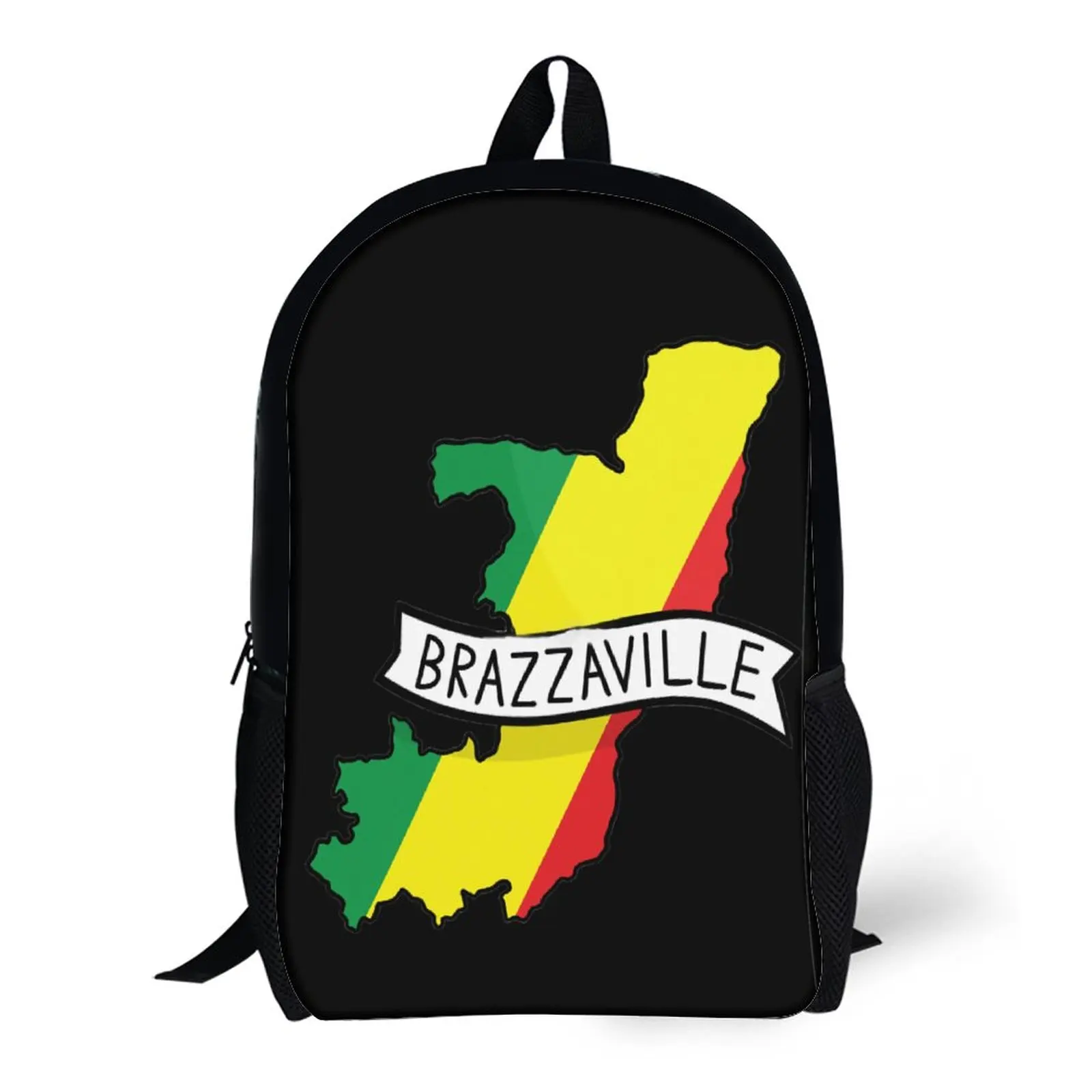 

17 дюймовый рюкзак на плечо с флагом Конго, прочный винтажный снуд, одеяло для пикников, рулон