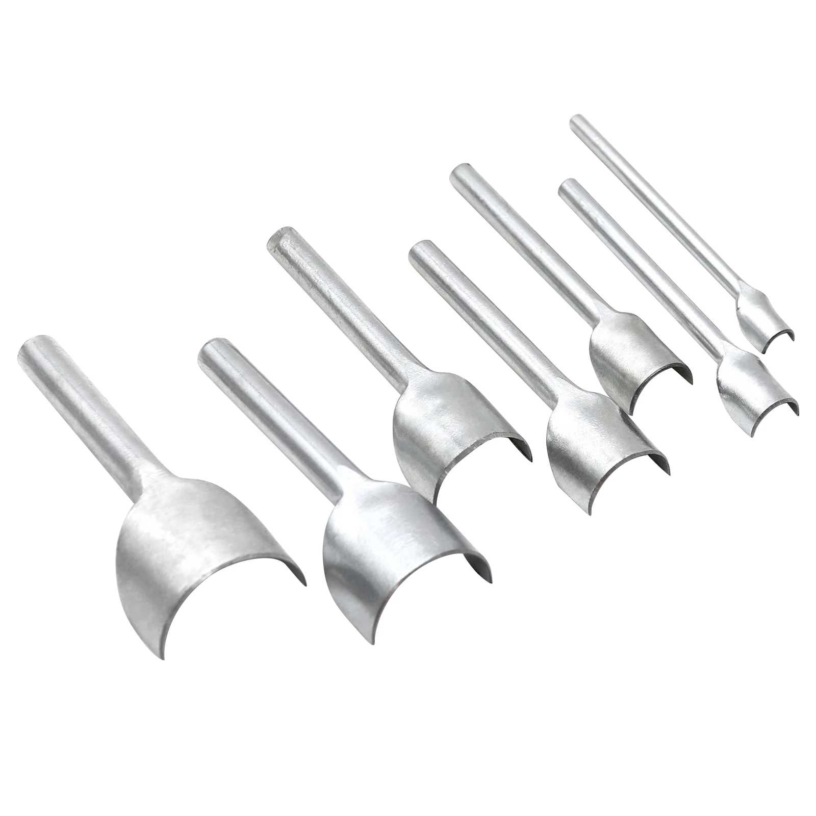 

7pcs/set Professional Tool Edge Cutter Ergonomic 10-40mm Craft Long Handle Arc Shaped Trimmer Durable Leather Corner Punch