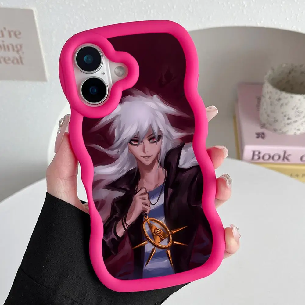 Фото Чехол для телефона Yugioh Yami Bakura для iPhone 17 16 15 14 13 12 11 Air Pro Max Plus, красный, мягкий ТПУ, с волнистым краем №5