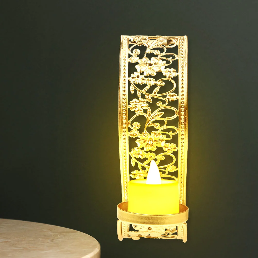 

2 Pcs Taper Holders Dinner Party Middle East Decoration Candlestick Centerpiece Metal Decorative Candelabra for