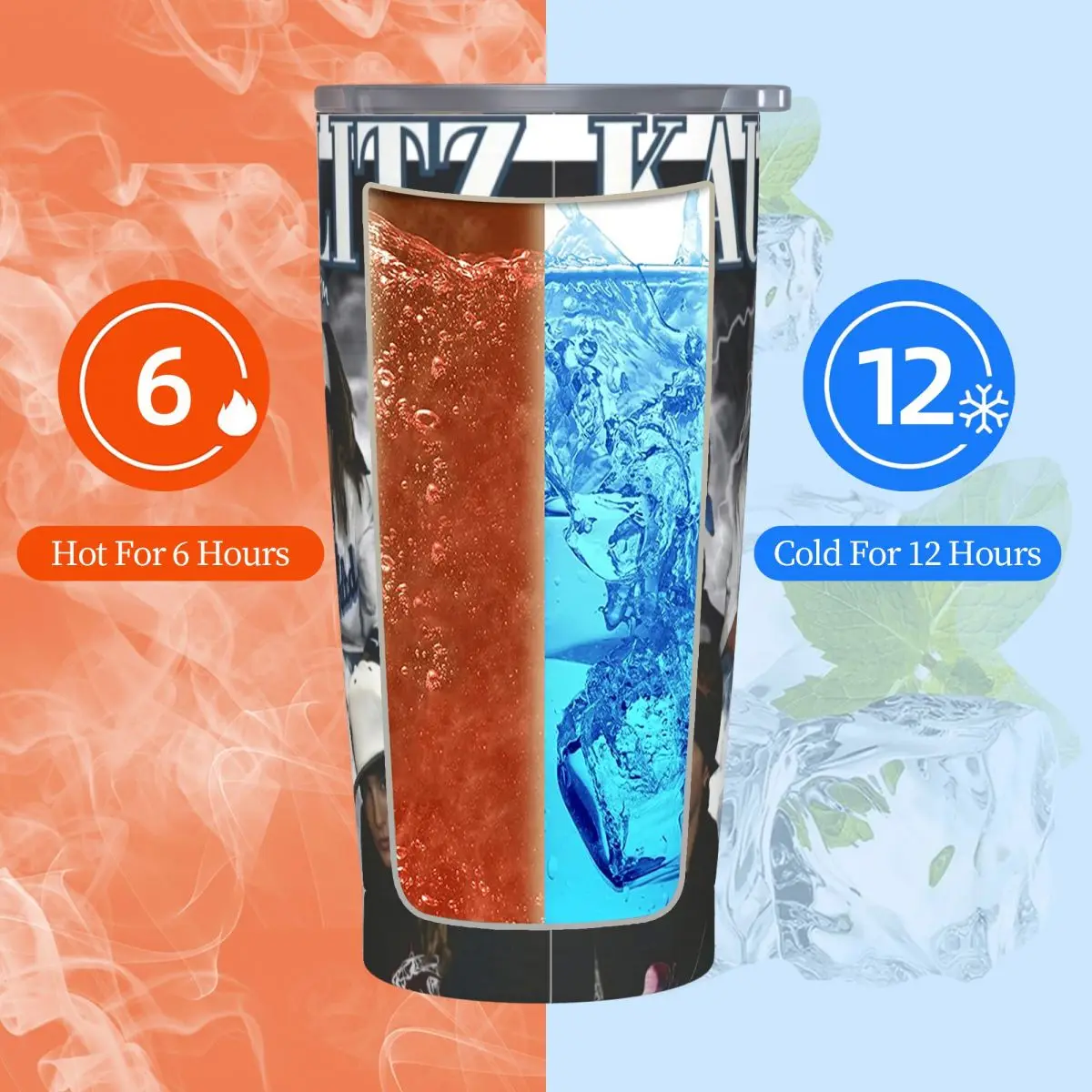 Duo Hotel Tom Kaulitz Tumbler 20oz вакуумная Изолированная чашка из нержавеющей стали с