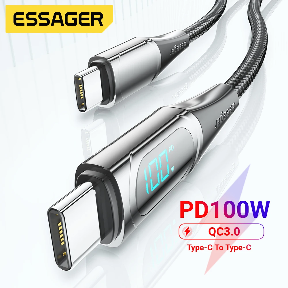 

Type-c Data Charger Cable Type C-c Cable Type-c Cable 100w/5a Data Cord Pd Fast Charging Cable 100w Phone Accessories New