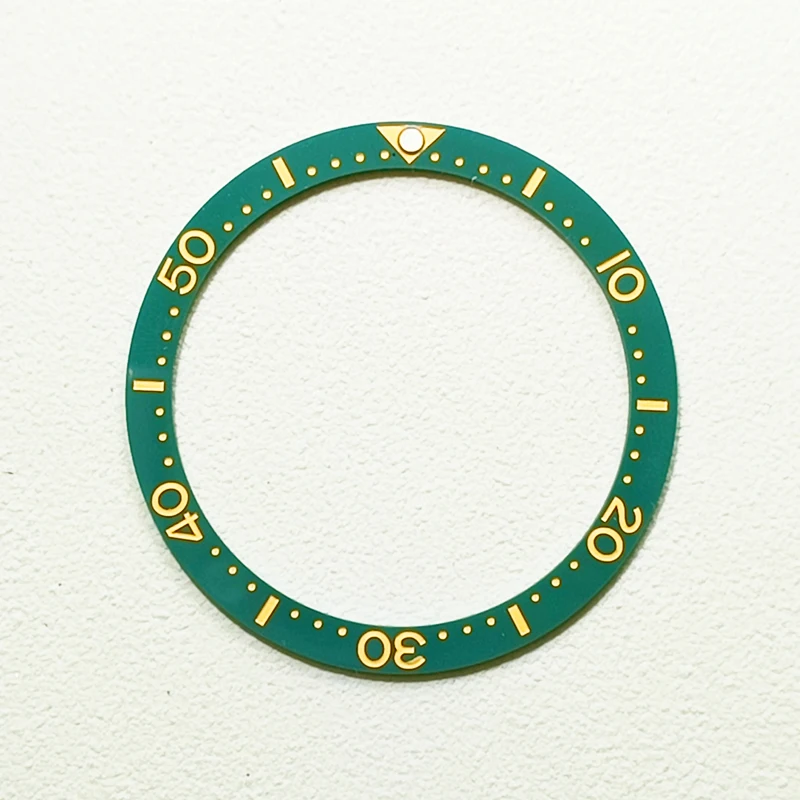 38mmx31.5mm Flat Bezel Ceramic Bezel Insert Fits SKX007 SKX009 SRPD Watch Case GMT Style Ring NH35 NH36 Movement Men Watch Gifts